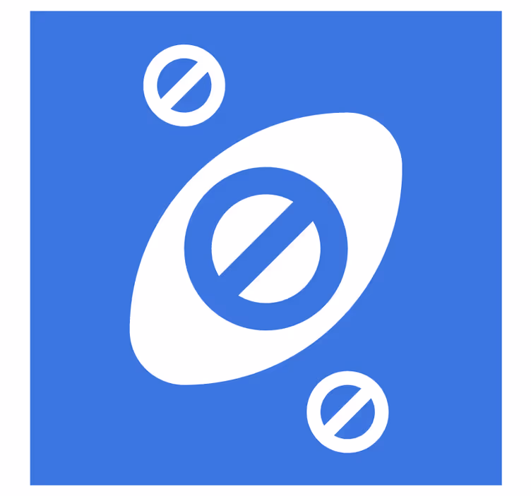 Abstrakte blå former øl coaster - TenStickers