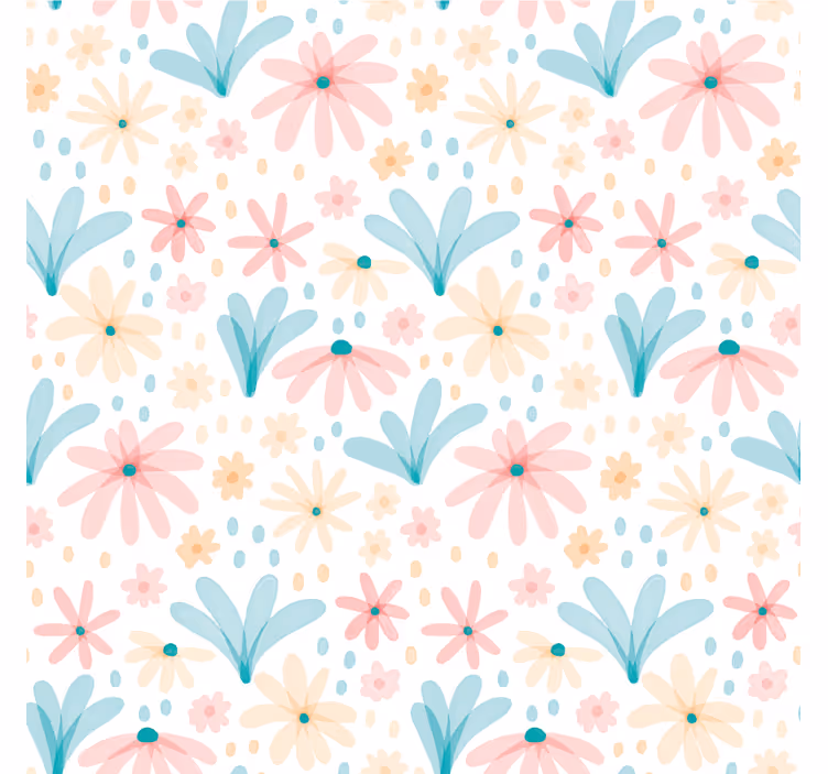 Coaster med blomsterpræget mønster - TenStickers