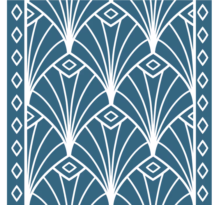 Coaster med geometrisk mønsterdesign - TenStickers