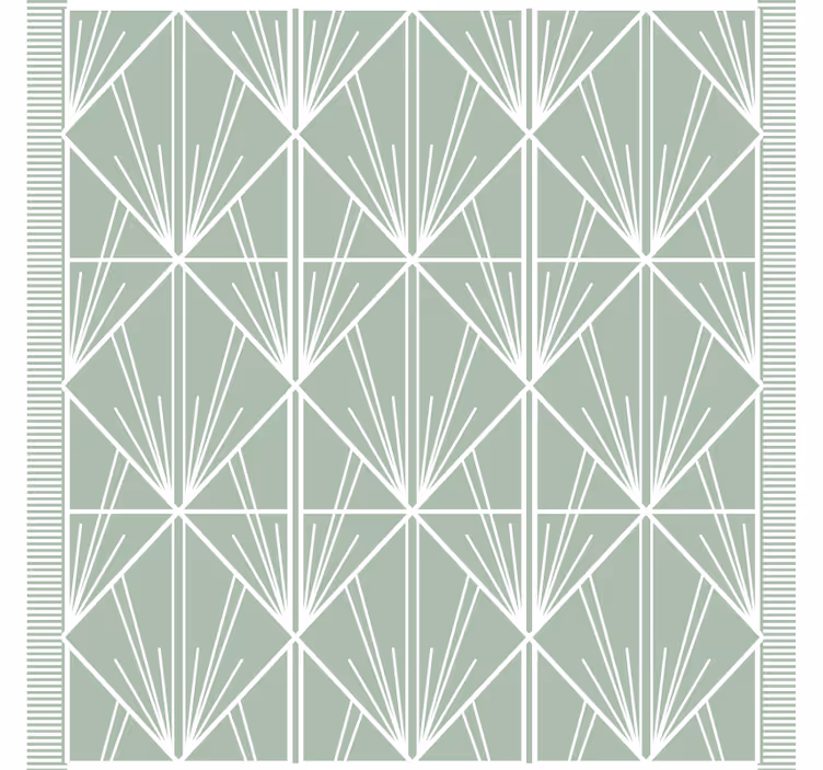 Coaster med geometrisk bladmønster - TenStickers