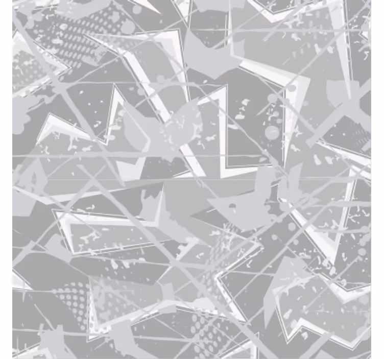 Coaster med abstrakt geometrisk motiv - TenStickers