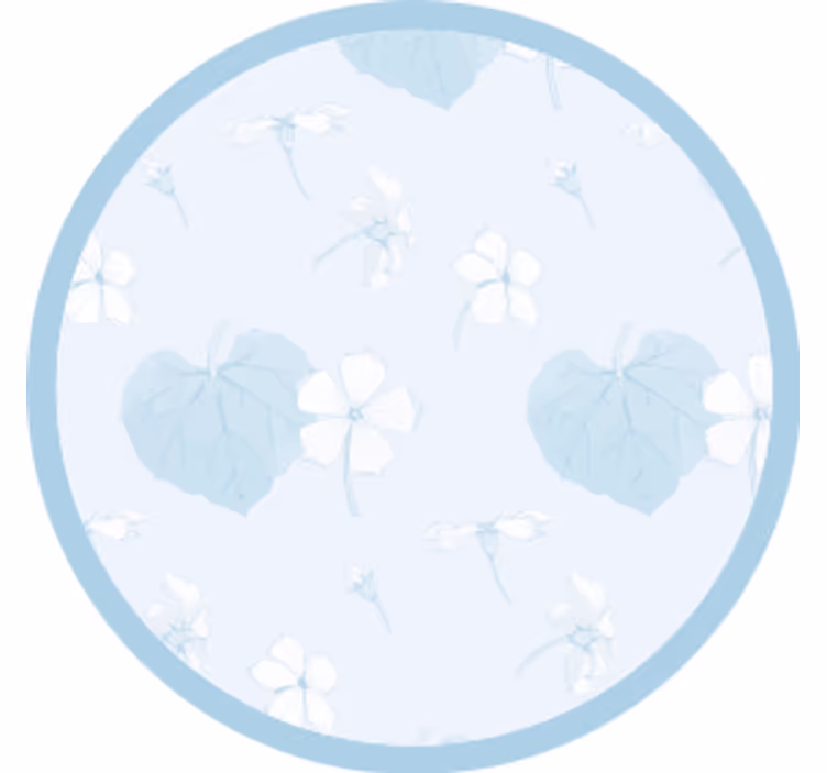 Coaster med blomstermotiv - TenStickers