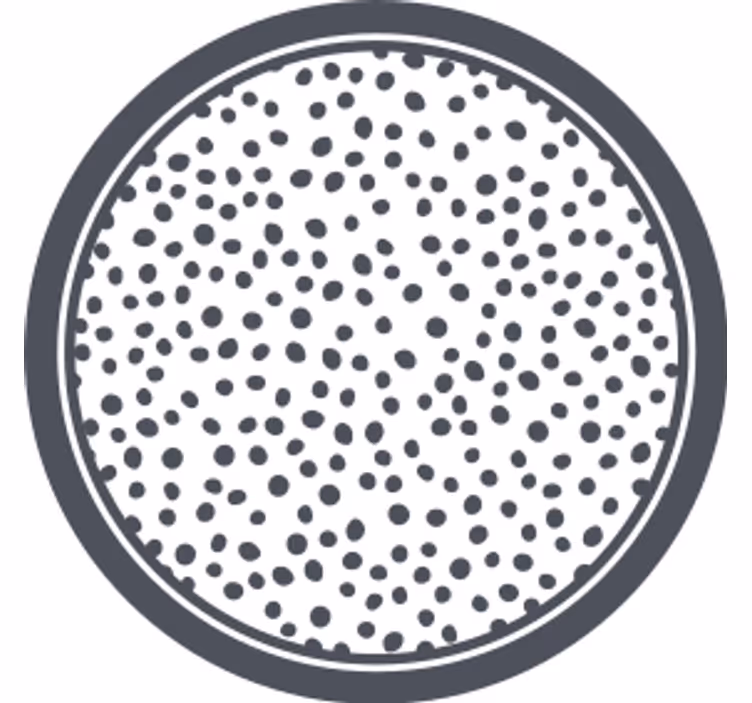 Coaster med cirkulært prikket mønster - TenStickers