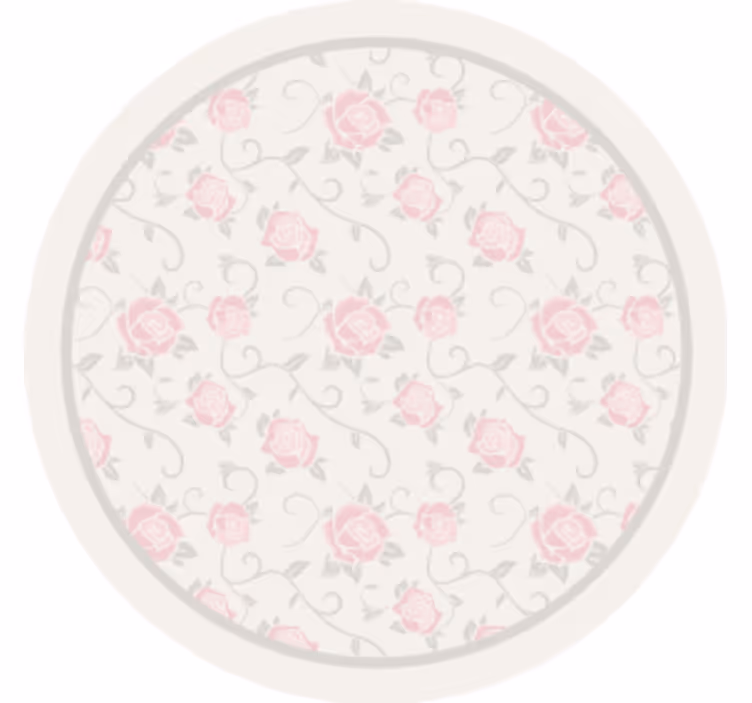 Vintage coaster med blomsterdesign - TenStickers