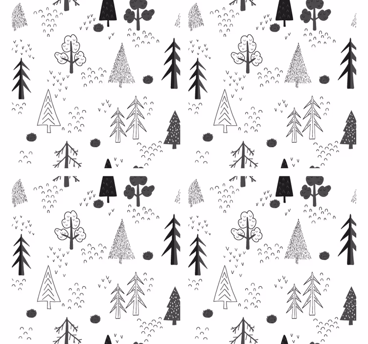 Coaster med naturlig linjekunst - TenStickers