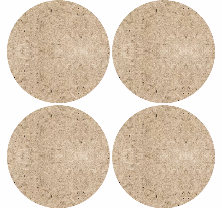 Træ korkplade effekt tekstur coaster - TenStickers