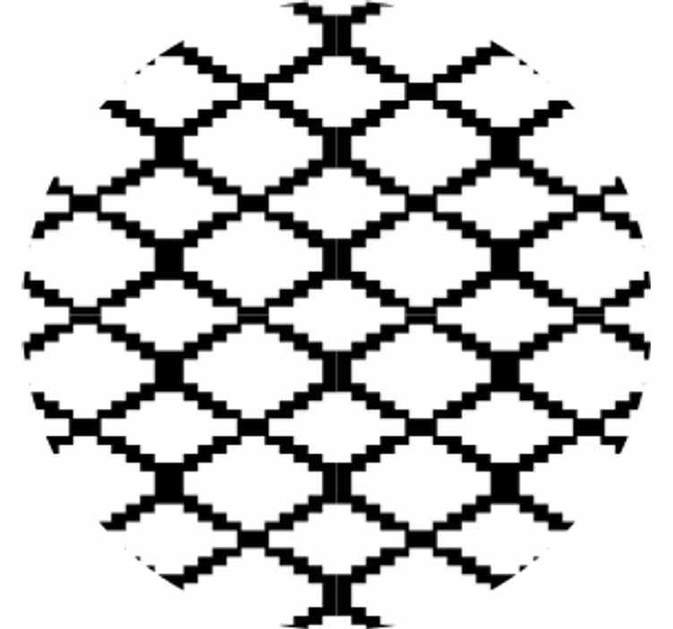 Coaster med geometrisk mønster overlay - TenStickers