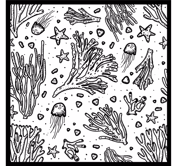 Coaster underwater life elementer - TenStickers