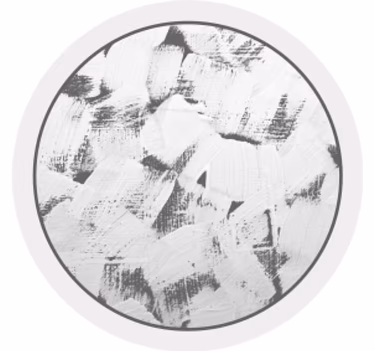Coaster abstract monochrome penselstræk - TenStickers