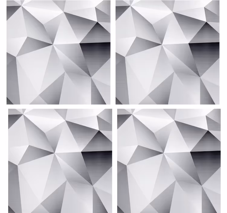 Coaster med geometrisk metalmønster - TenStickers