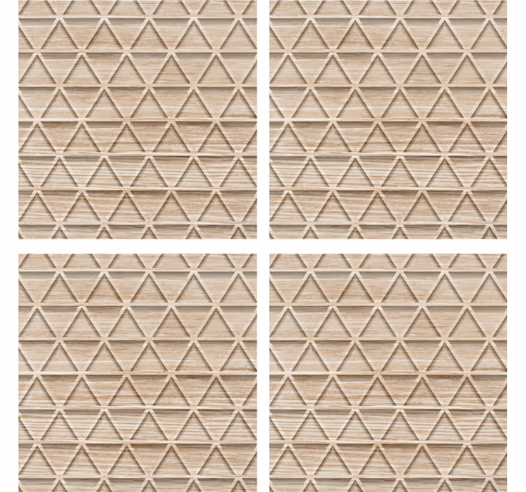 Coaster med struktureret geometrisk mønster - TenStickers
