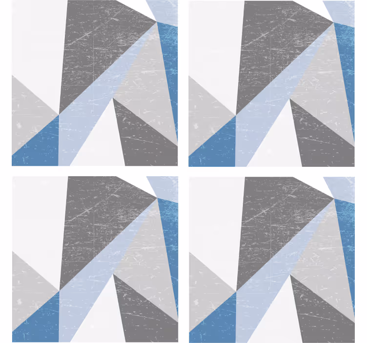 Coaster med geometriske vinkelformer - TenStickers
