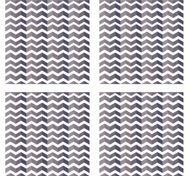Coaster med chevronmønster - TenStickers