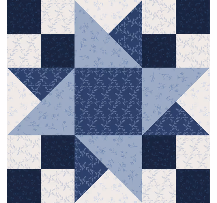 Patchwork stjerne trekant design vintage coaster - TenStickers