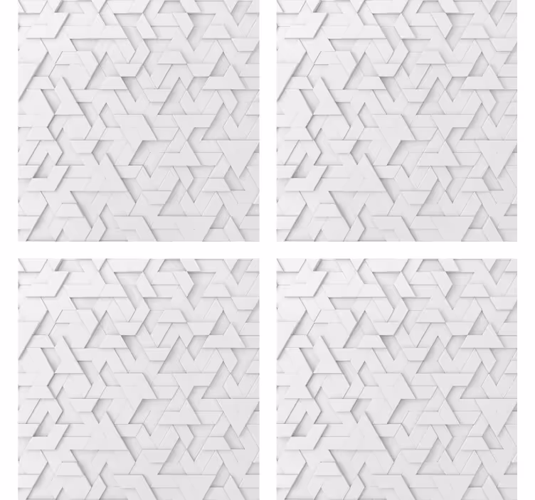Geometrisk tekstureret coaster - TenStickers