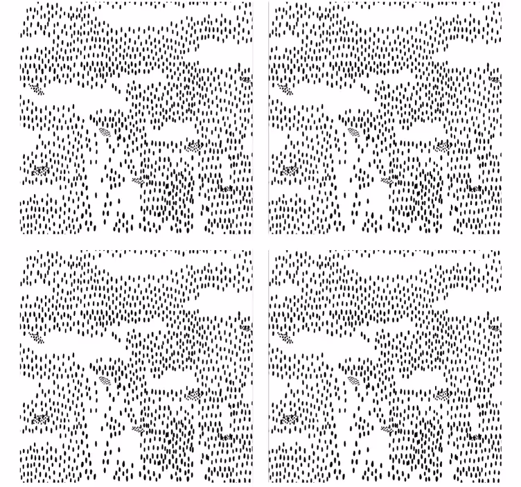 Coaster med abstrakt sort mønster - TenStickers