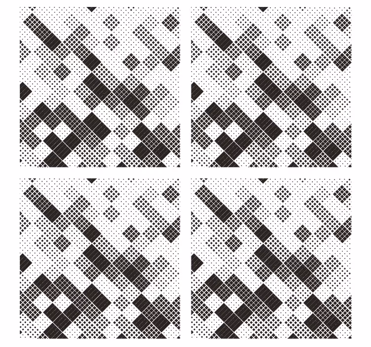 Coaster med geometrisk prikmønster - TenStickers