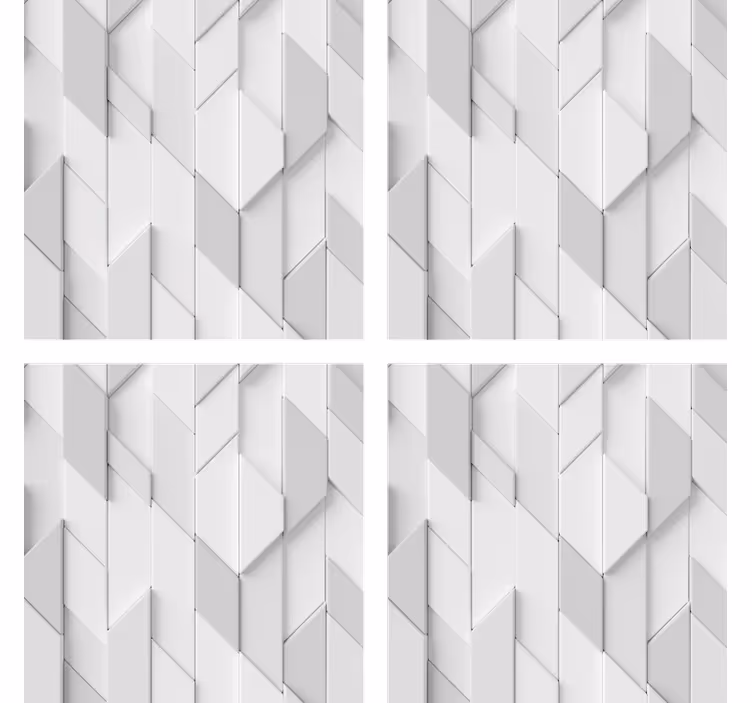 Coaster med geometrisk reliefmønster - TenStickers
