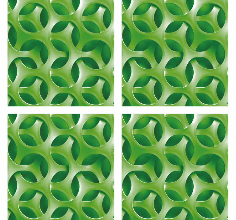 Coaster med lagdelt cirkulært mønster - TenStickers