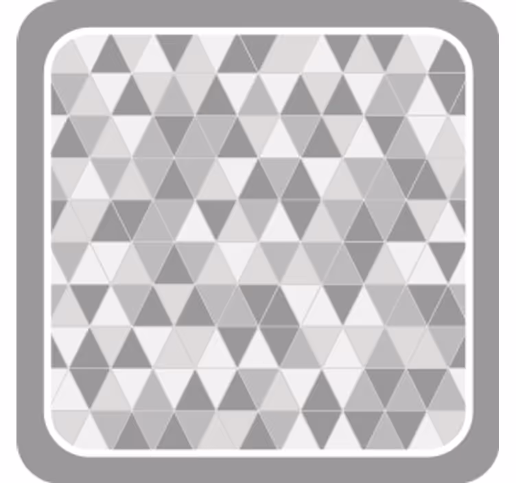 Coaster med geometrisk trekantet mønster - TenStickers