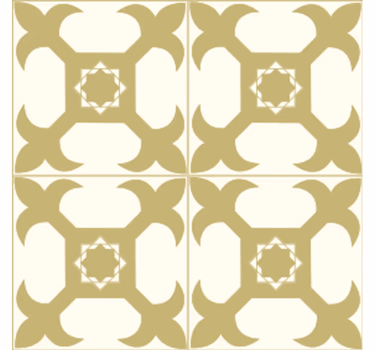 Coaster med symmetrisk mønsterdesign - TenStickers