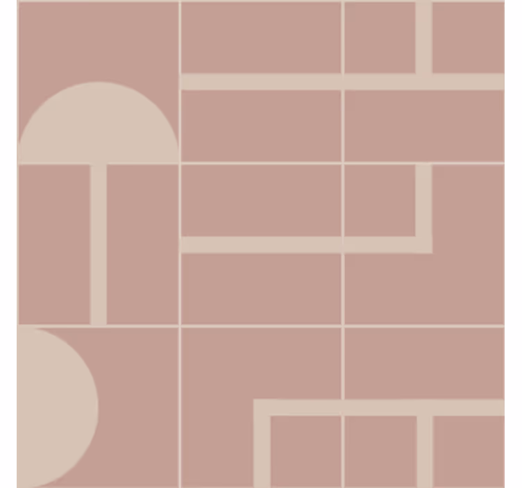 Geometrisk mønstret overflade coaster - TenStickers