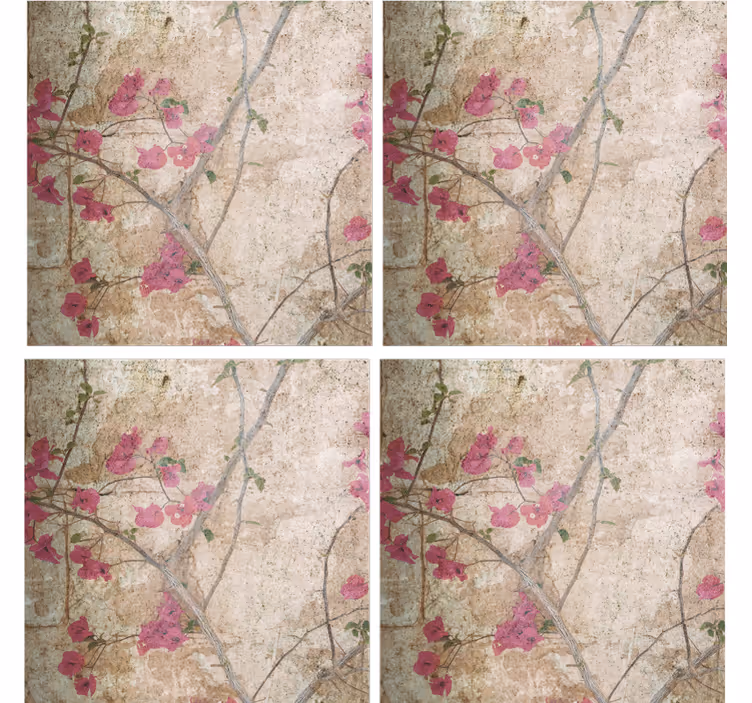 Vintage stil vedbend vintage coaster - TenStickers