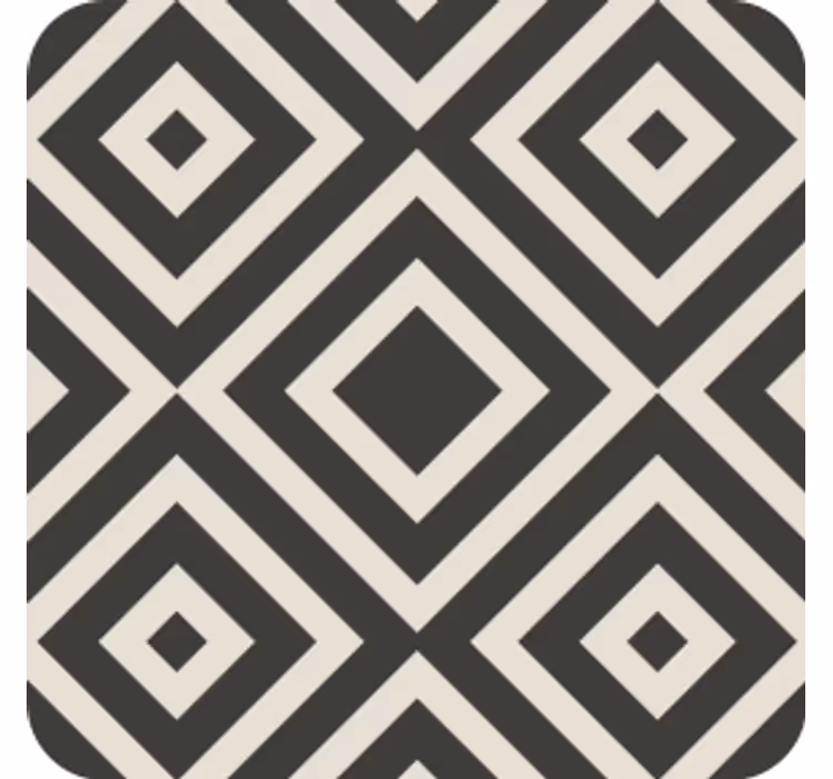 Coaster geometrisk form undersøgelse - TenStickers