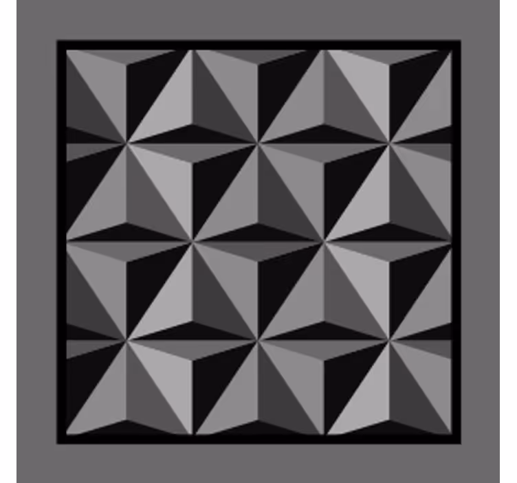 Geometrisk form mønster coaster - TenStickers