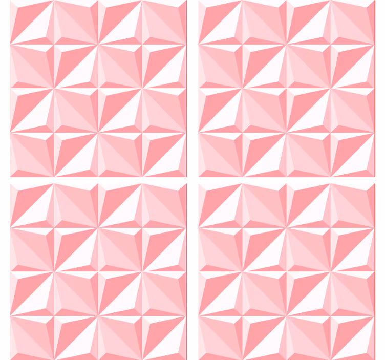 Coaster med tekstureret geometrisk mønster - TenStickers