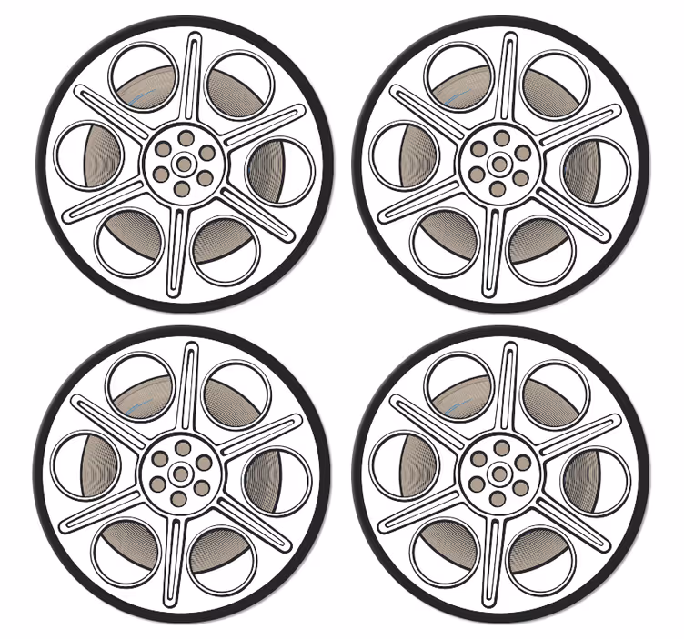Biograf film roll vintage coaster - TenStickers