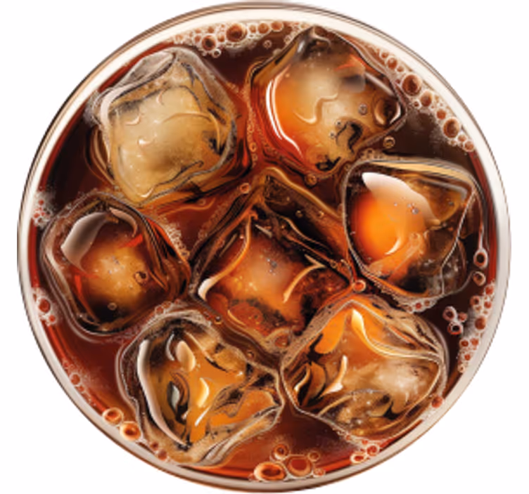 Cola drik kork coaster - TenStickers