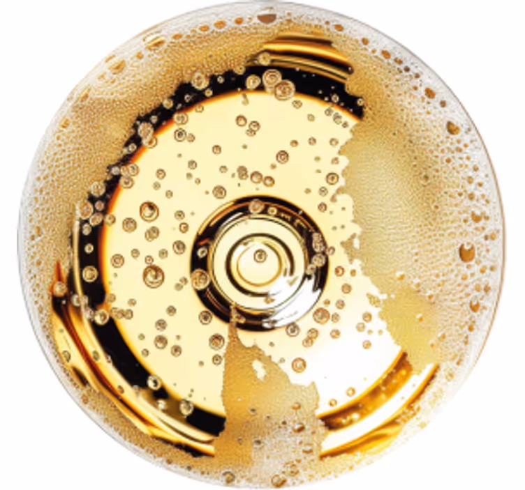 Champagne kork coaster - TenStickers