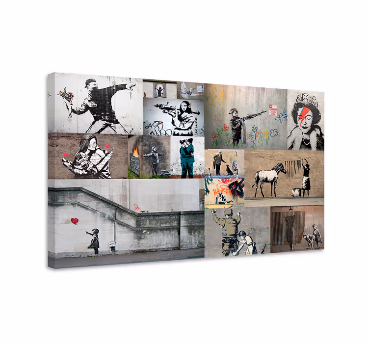 Flere kunstarter kunst lærredsbillede - TenStickers