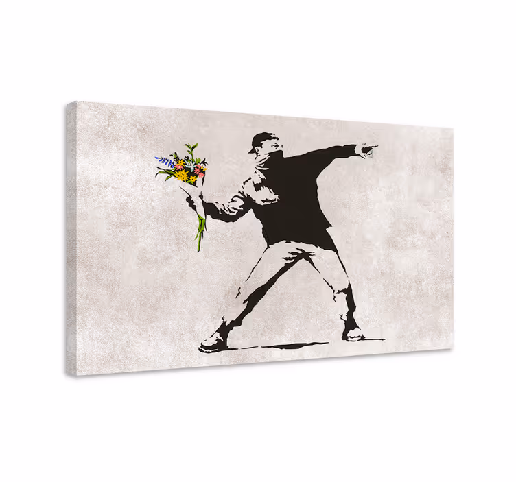Smide blomster kunst lærredsbillede - TenStickers