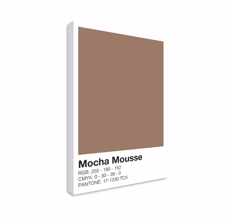 mocha farvesammensætning moderne lærredsbillede - TenStickers