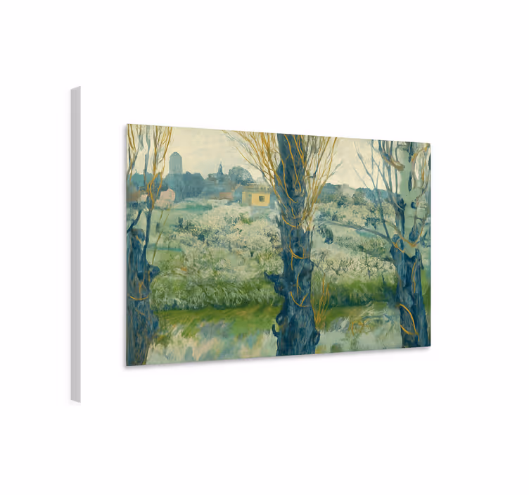Udsigt over arles van gogh kunst lærredsbillede - TenStickers