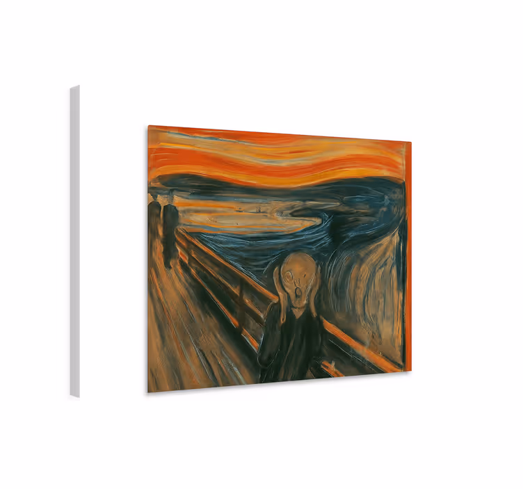 Munch-skriget kunst lærredsbillede - TenStickers