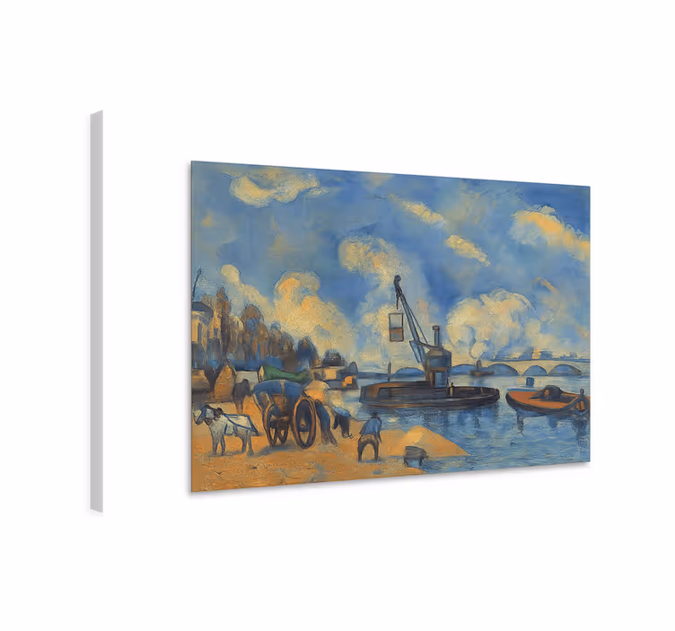 Seinen ved bercy kunst lærredsbillede - TenStickers