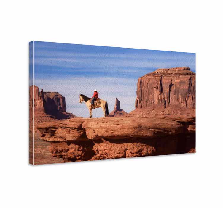 Heste lærredsbillede fra vilde vesten grand canyon - TenStickers