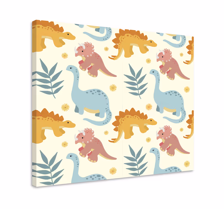 Dinosaur lærredsbillede i minimalistisk stil - TenStickers