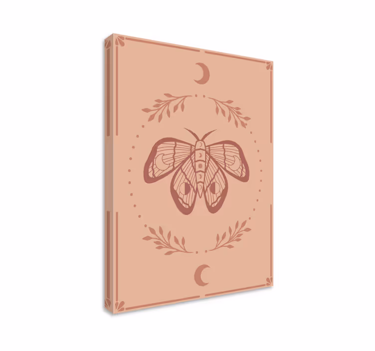 Sommerfugl lærredsbillede boho - TenStickers