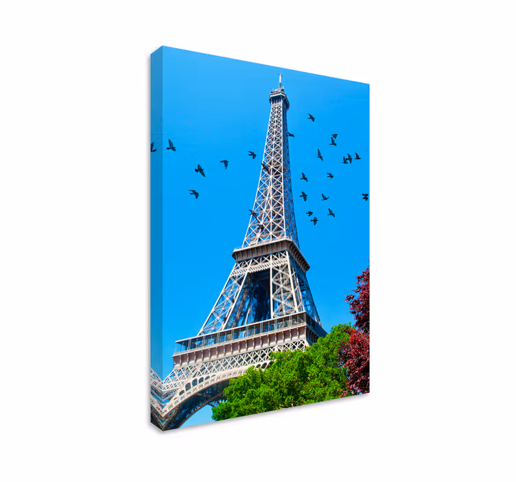 Torre eiffel city lærredstryk - TenStickers
