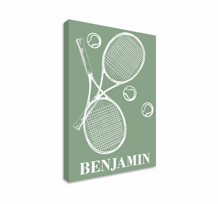 Personlig tennis lærred - TenStickers