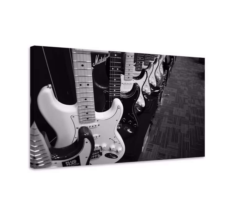 Guitarras electricas musik lærred kunst - TenStickers