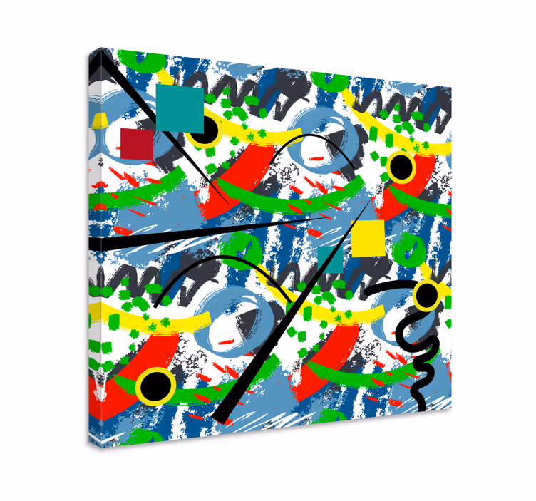 Kandinsky stil abstrakt lærred væg kunst - TenStickers