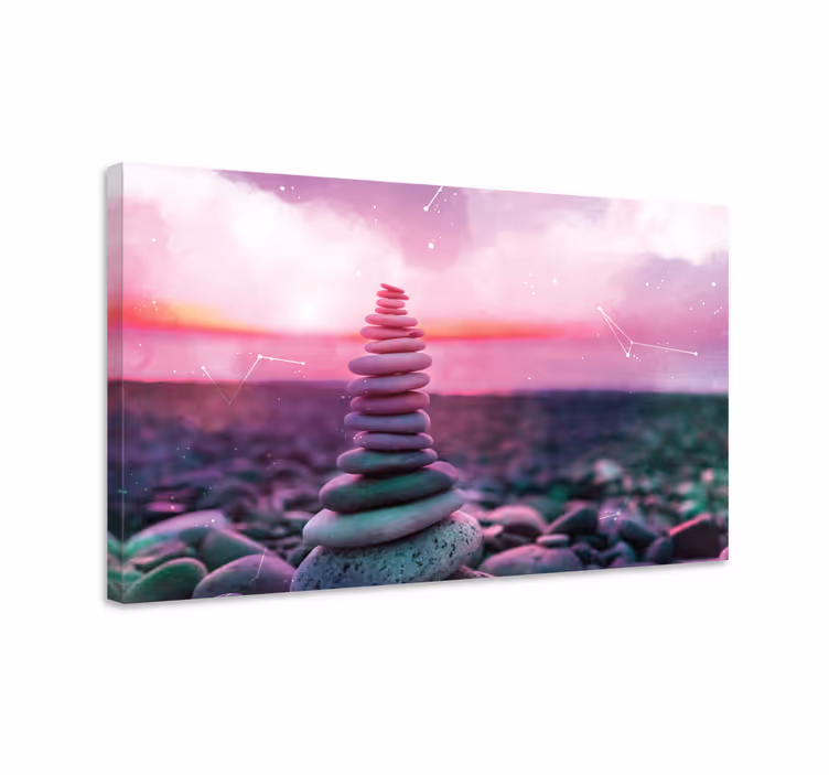 Zen sten lærred kunsttryk - TenStickers