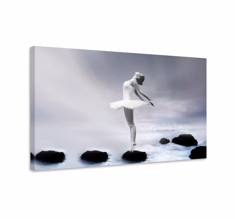 Realistisk ballerina lærredstryk - TenStickers