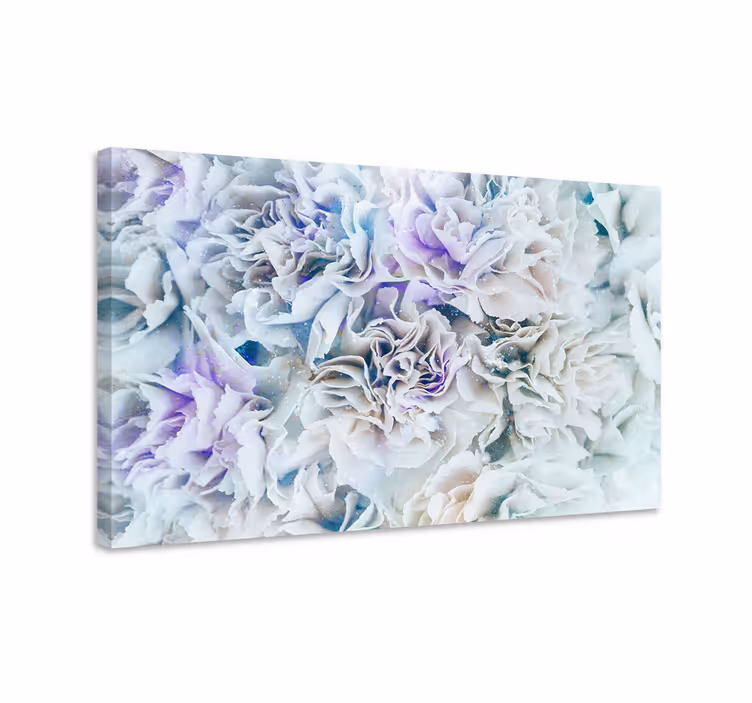 Frostede blomster blomst lærredsbillede - TenStickers