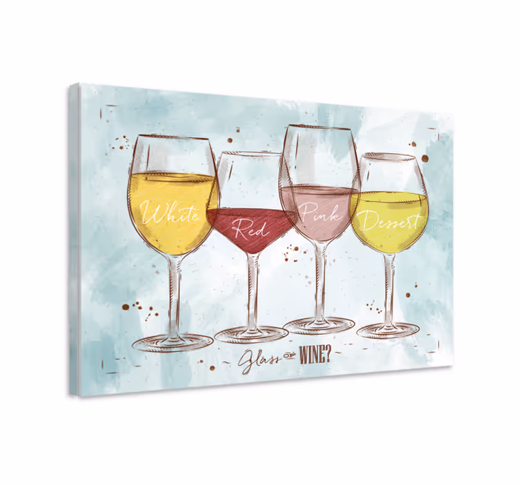 Rustico vino rustik lærredskunst - TenStickers